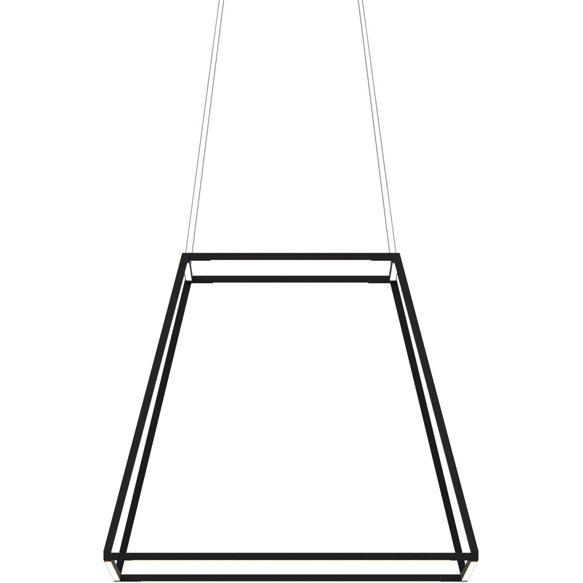 Koncept ZBP-24-RS-SW-MTB-CNP Z-Bar Rise LED 26 inch Matte black Pendant Ceiling Light, Square